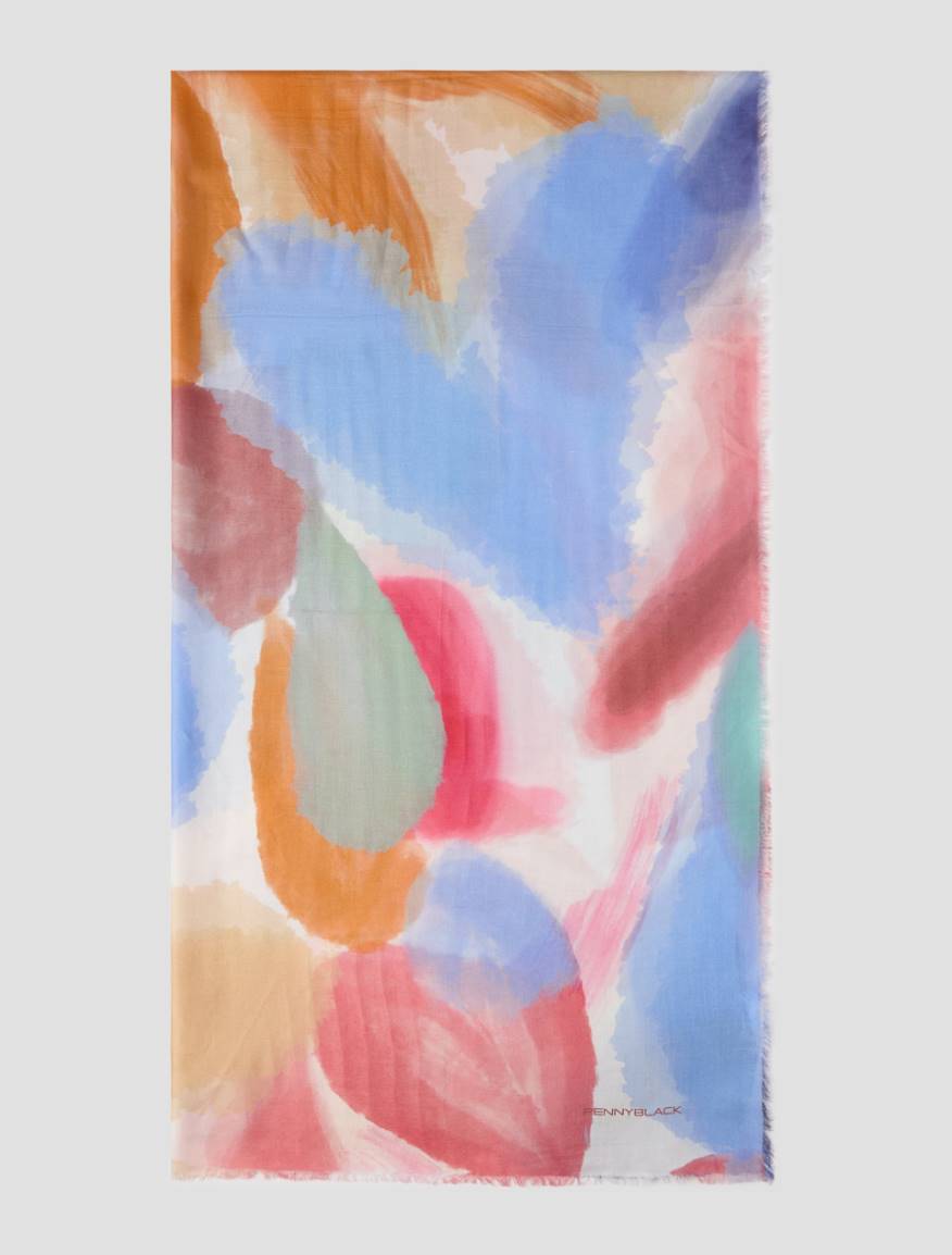 Printed modal stole - MULTICOLOUR - Pennyblack