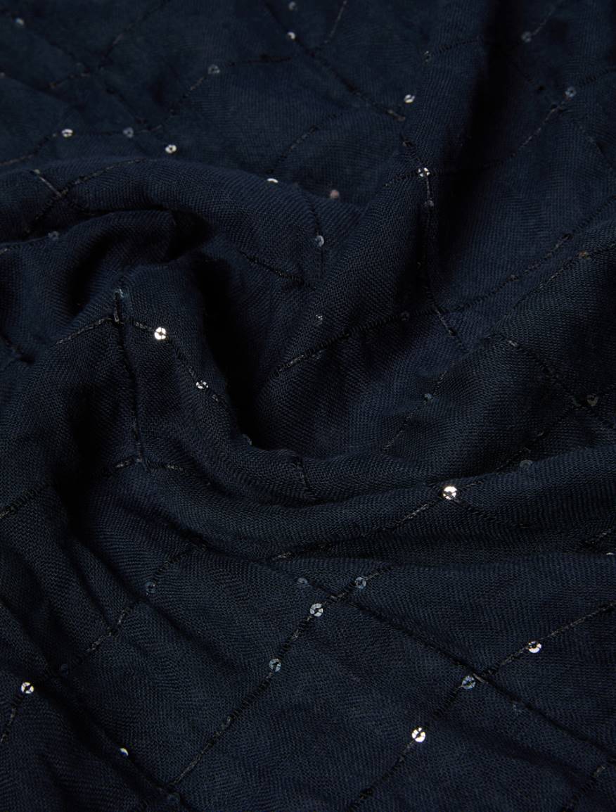 Micro-sequin stole - NAVY - Pennyblack - 2