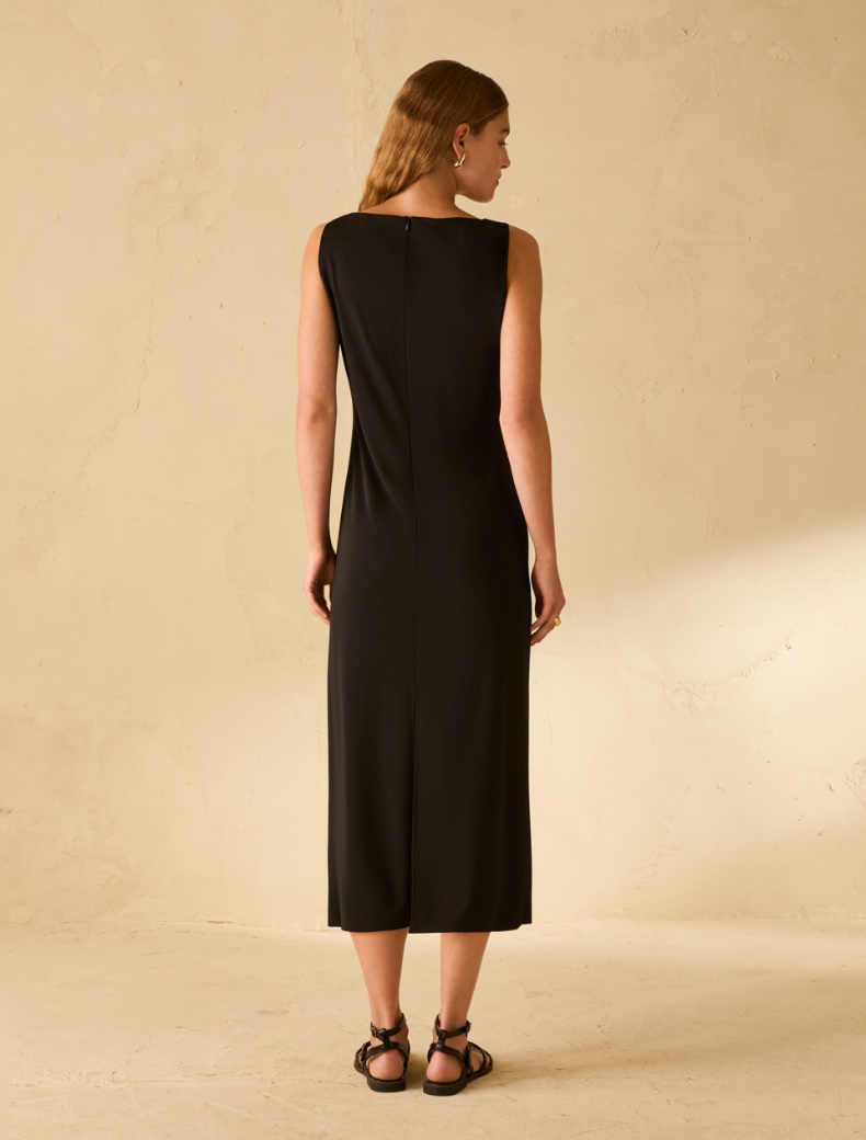 Draped jersey dress - BLACK - pennyblack