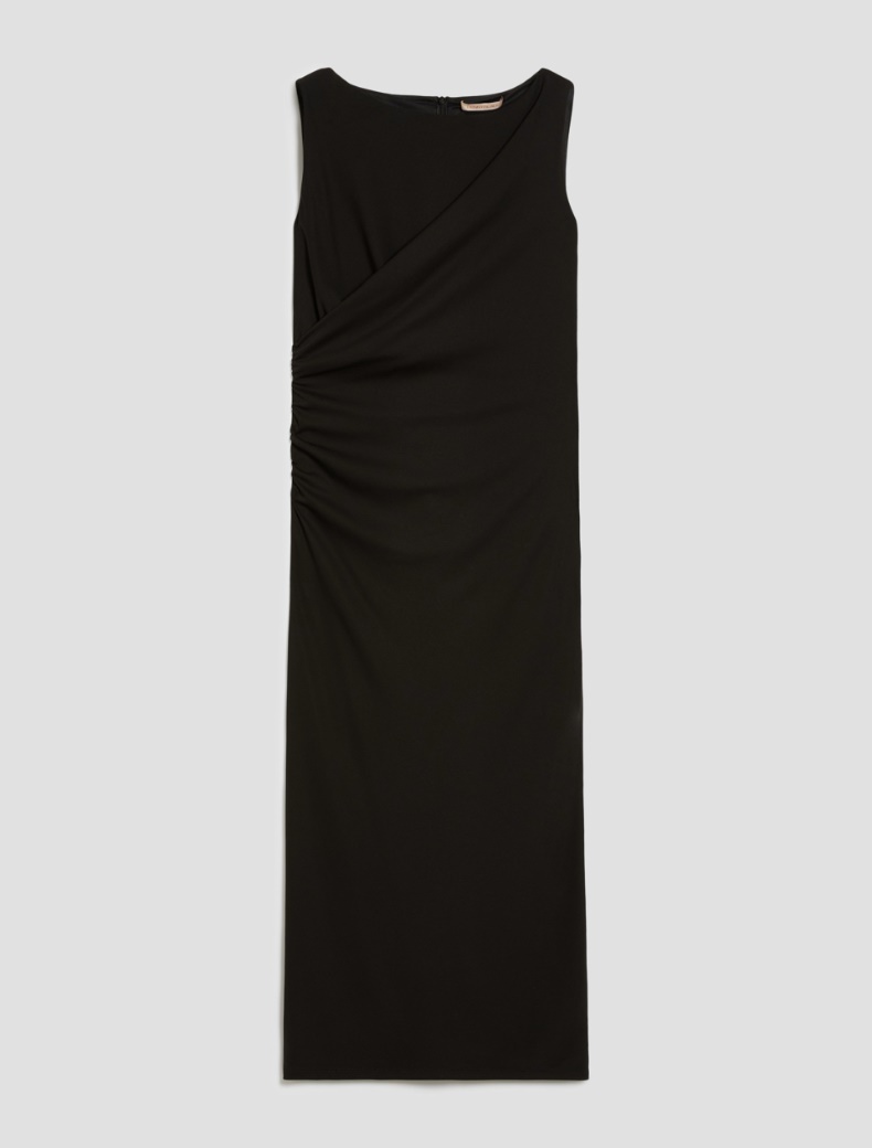 Draped jersey dress - BLACK - pennyblack