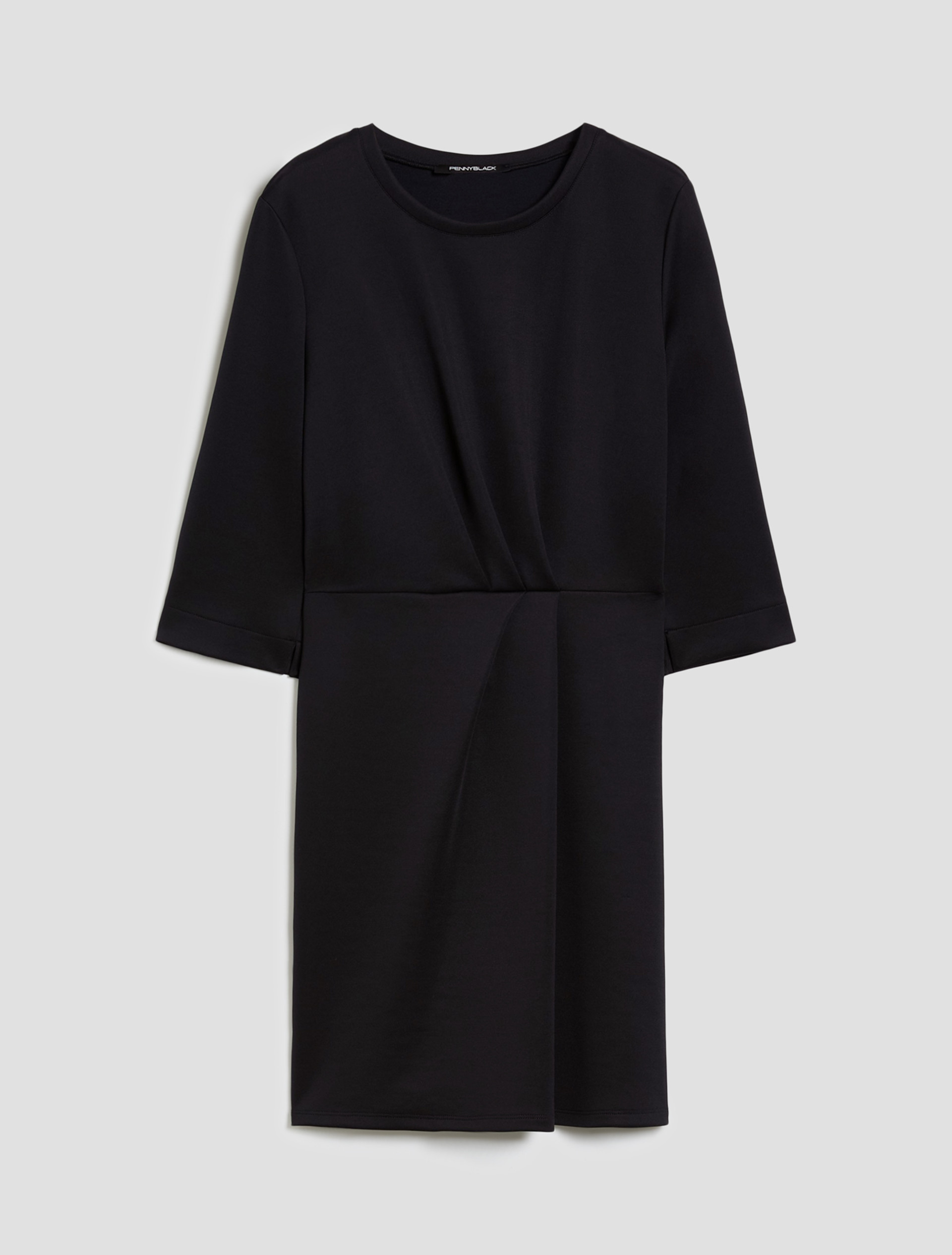 Double jersey sheath dress - BLACK - pennyblack