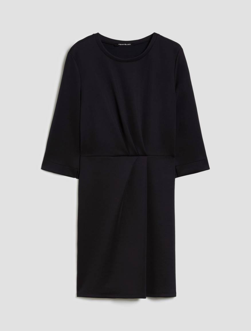 Double jersey sheath dress - BLACK - Pennyblack - 2