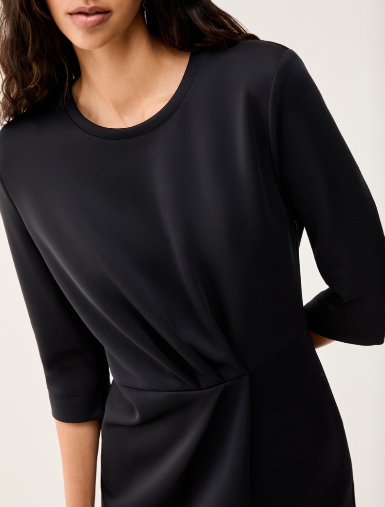 Double jersey sheath dress - BLACK - pennyblack