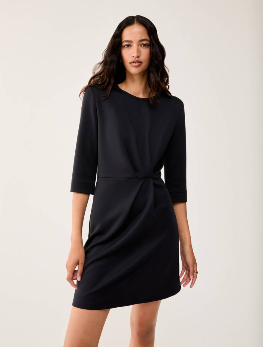 Double jersey sheath dress - BLACK - Pennyblack