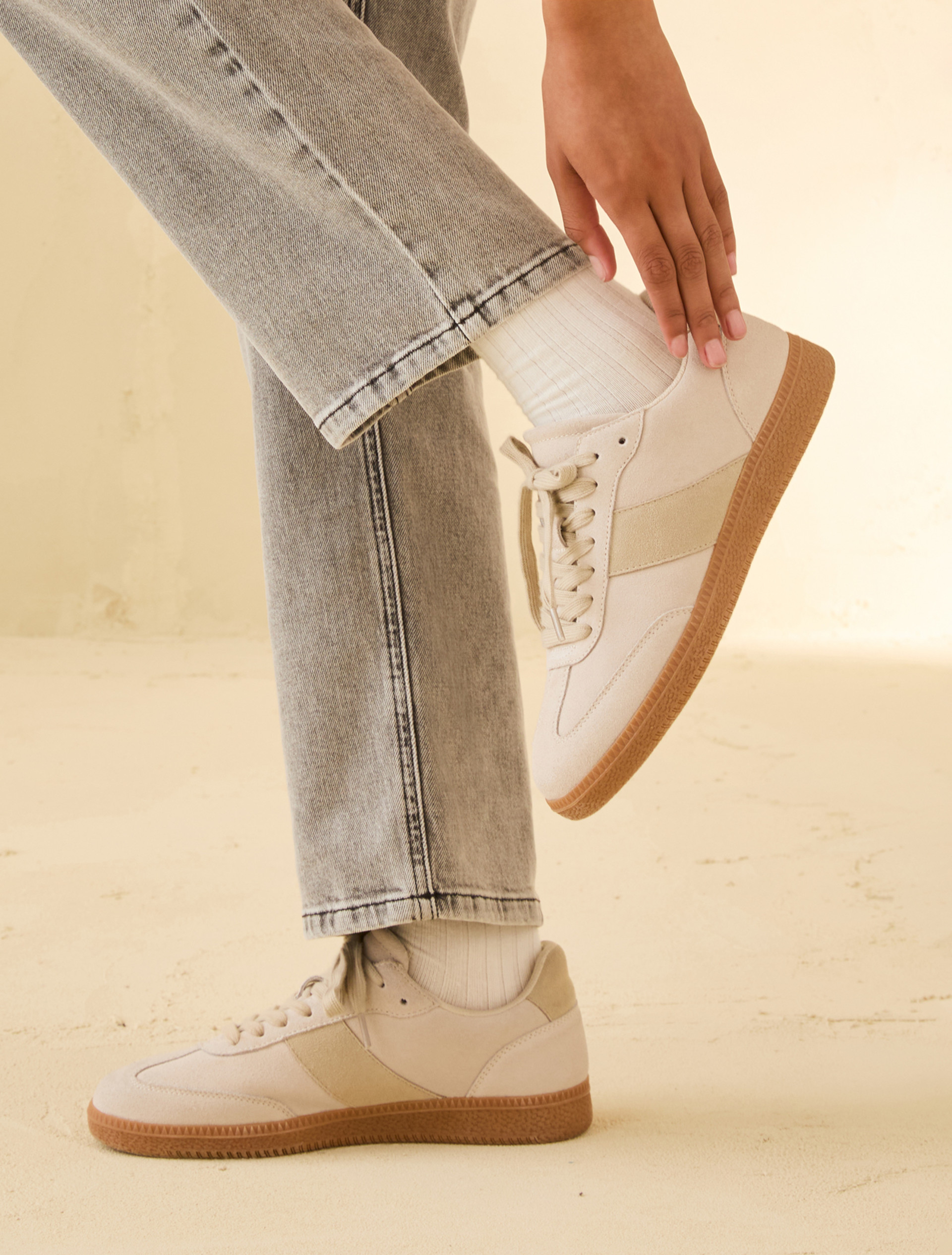 Suede sneakers - IVORY - pennyblack