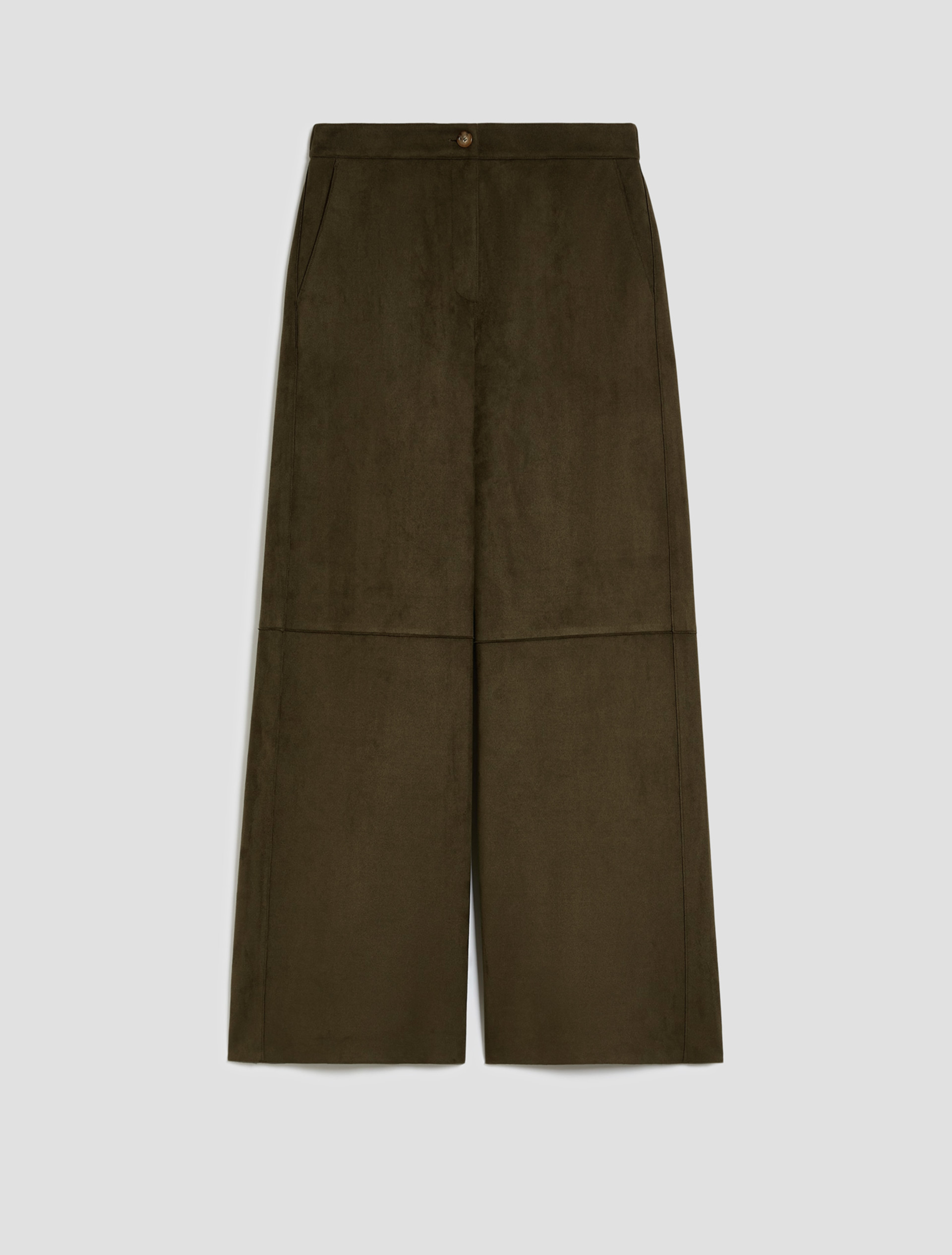 Wide-fit jersey trousers - KAKI - pennyblack