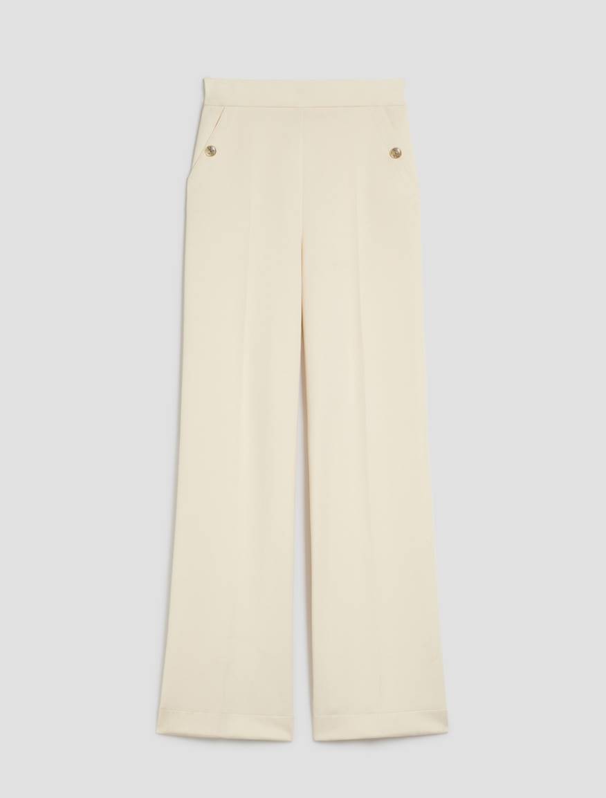 Wide-fit double jersey trousers - VANILLA - Pennyblack - 2