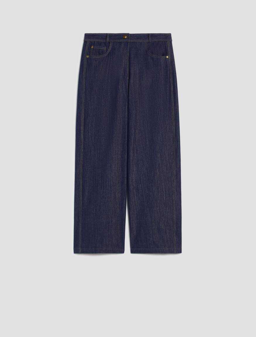 Jersey wide-leg jeans - NAVY - Pennyblack - 2