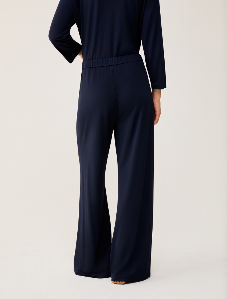 Piqué jersey trousers - NAVY - pennyblack