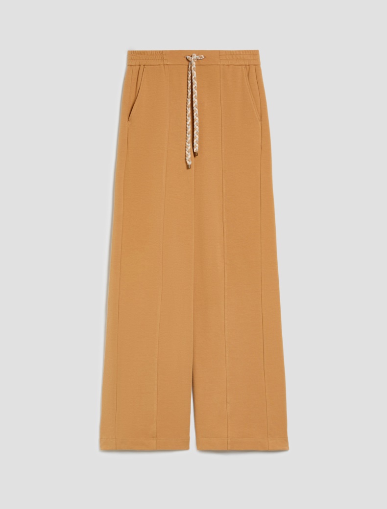 Cotton fleece joggers - CAMEL - pennyblack