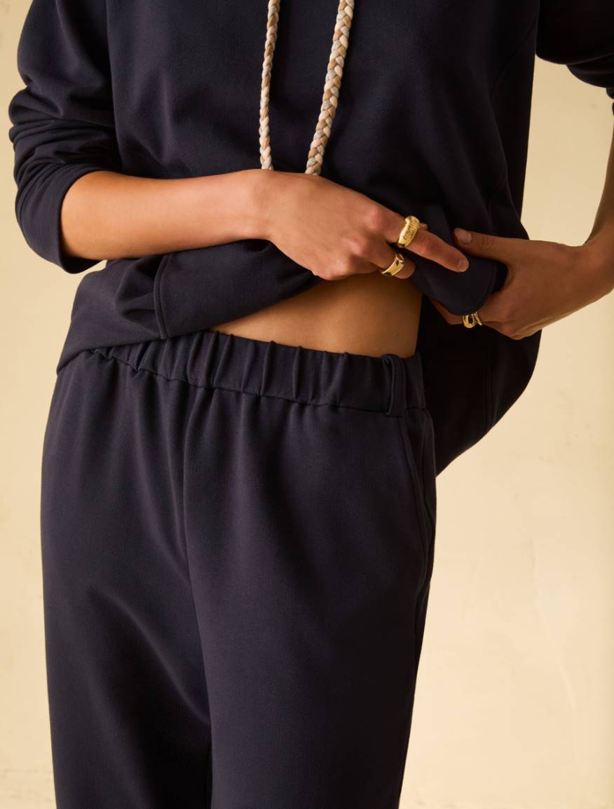 Cotton fleece trousers - NAVY - Pennyblack - 4