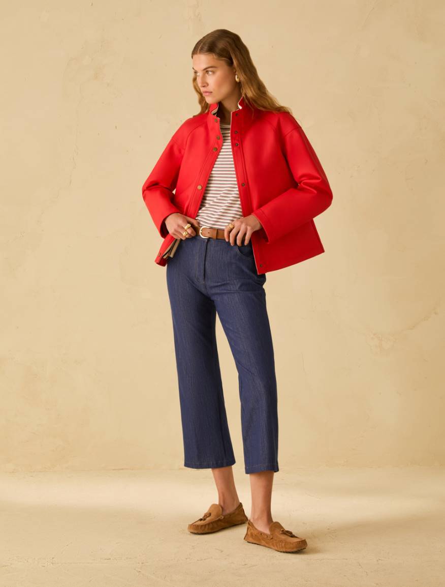 Waxed jersey jacket - RED - Pennyblack - 6