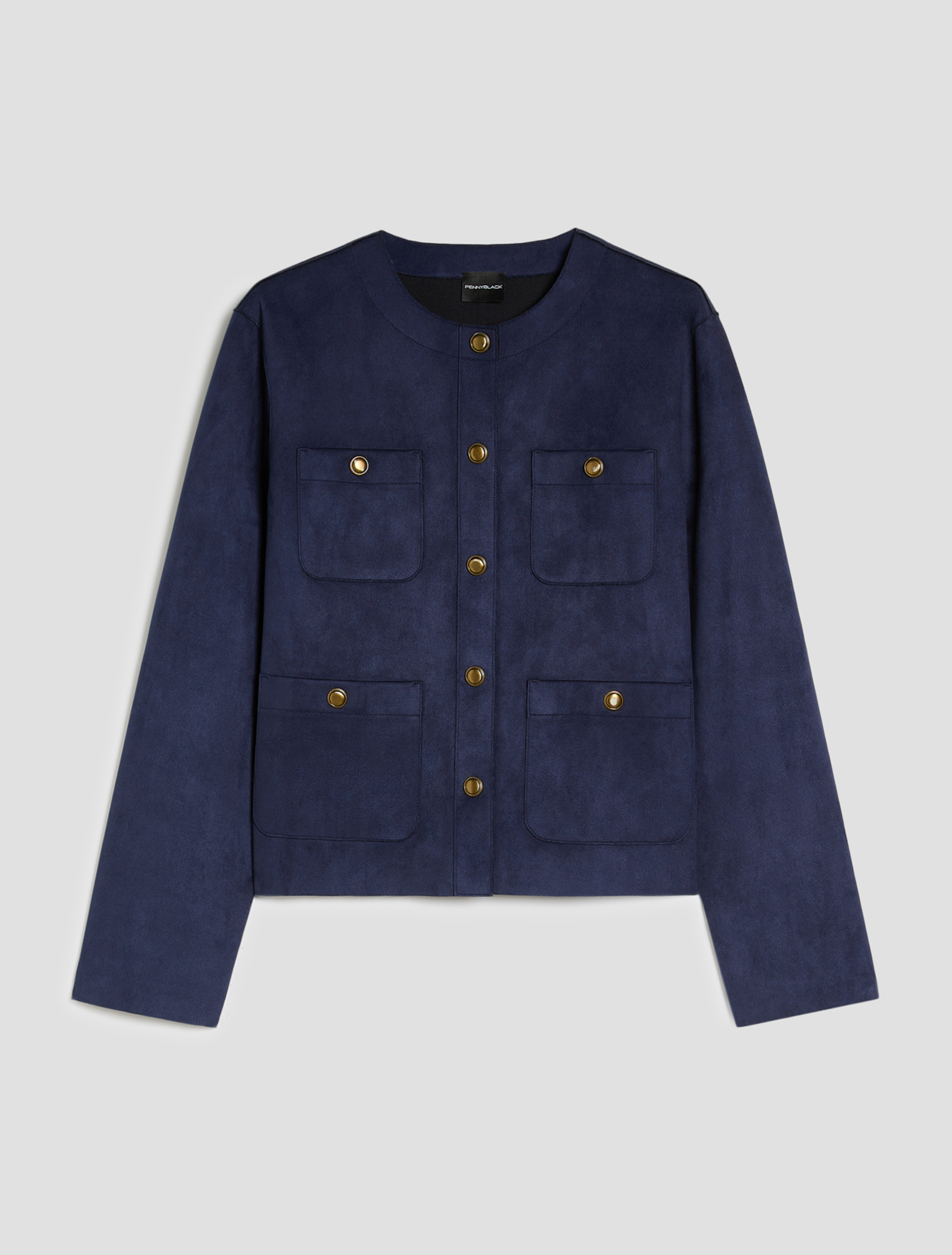 Jersey crew-neck jacket - NAVY - pennyblack