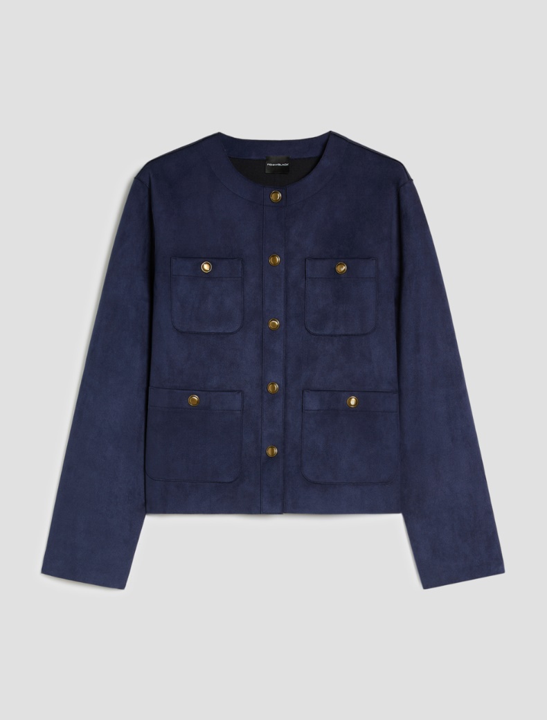 Jersey crew-neck jacket - NAVY - pennyblack