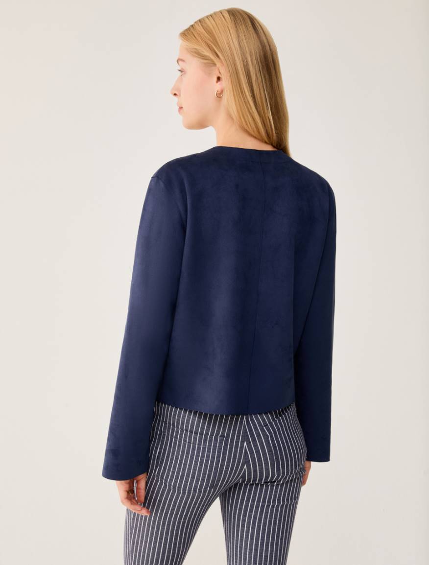 Jersey crew-neck jacket - NAVY - Pennyblack - 3
