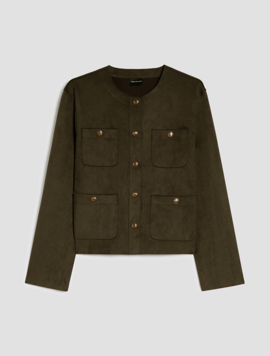 Jersey crew-neck jacket - KAKI - Pennyblack - 2