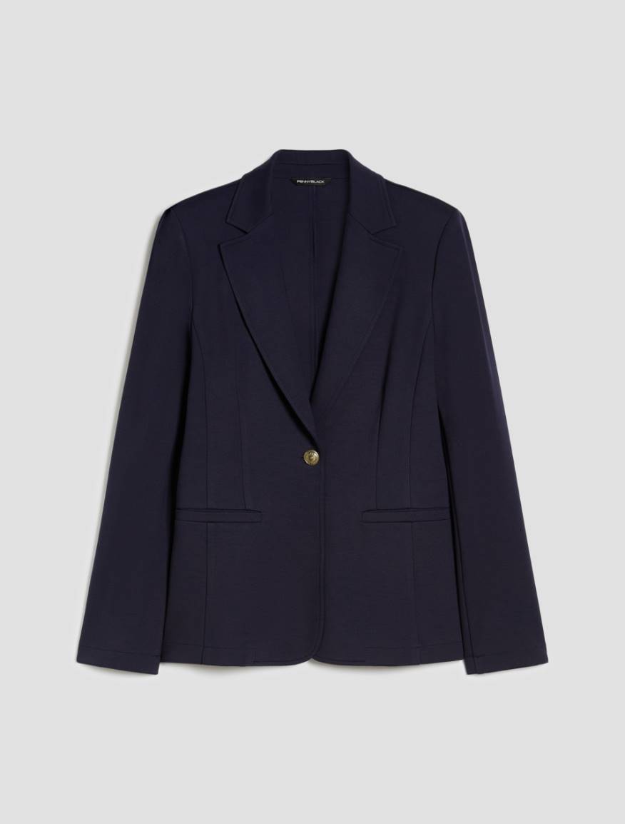 Blazer slim in jersey - BLU - Pennyblack - 2