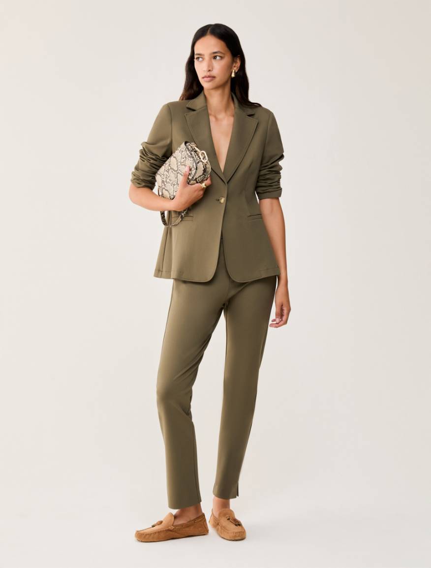 Slim-fit jersey blazer - KAKI - Pennyblack - 5