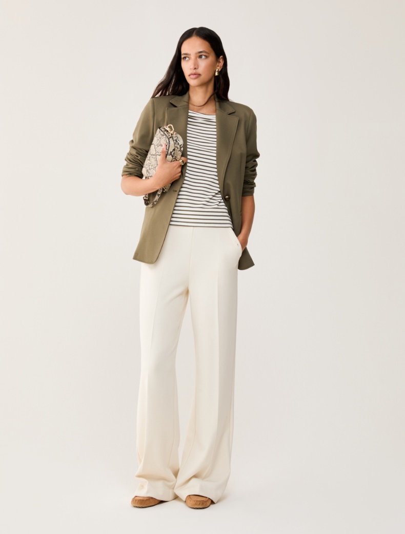 Slim-fit jersey blazer - KAKI - pennyblack