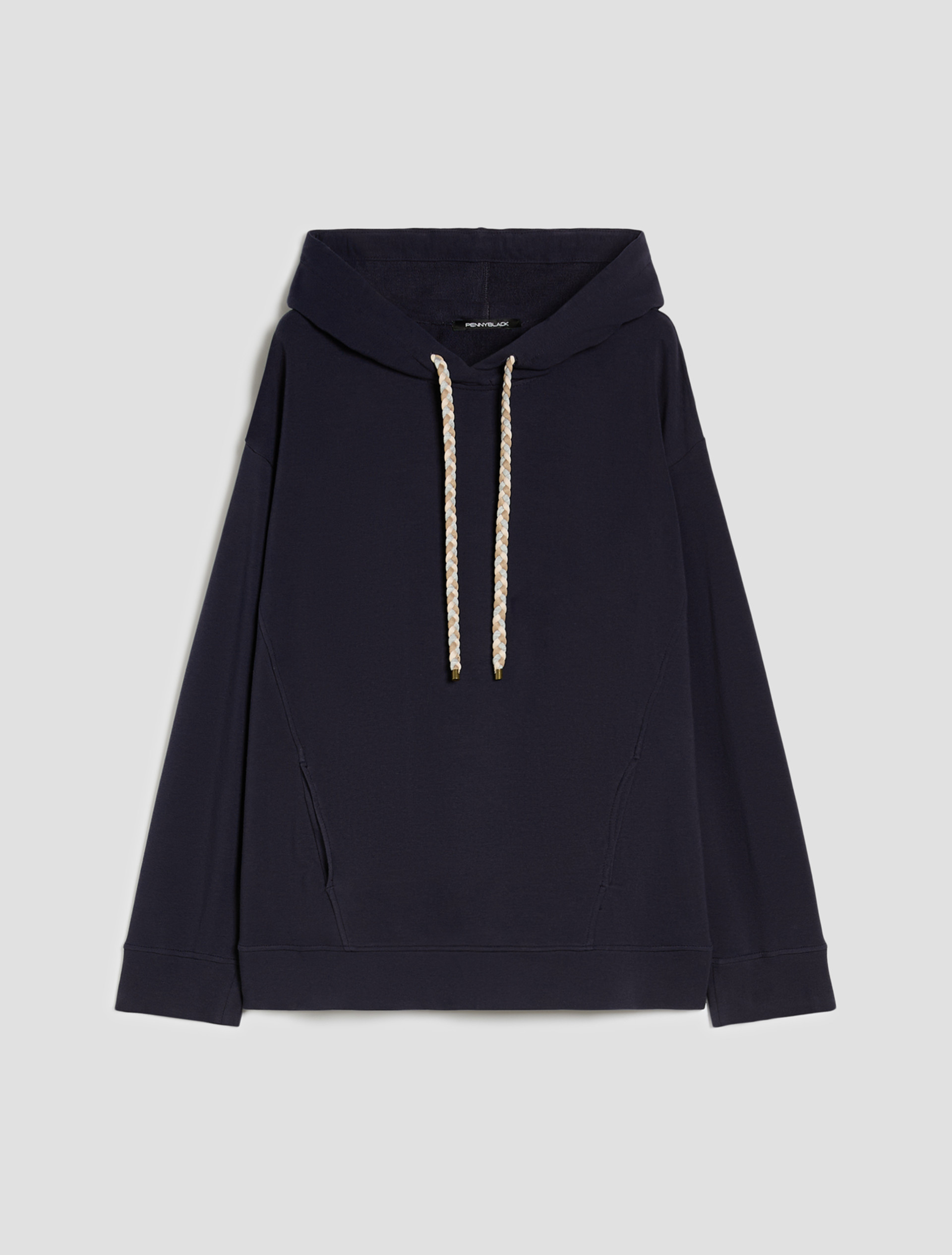 Oversized cotton sweatshirt - NAVY - pennyblack