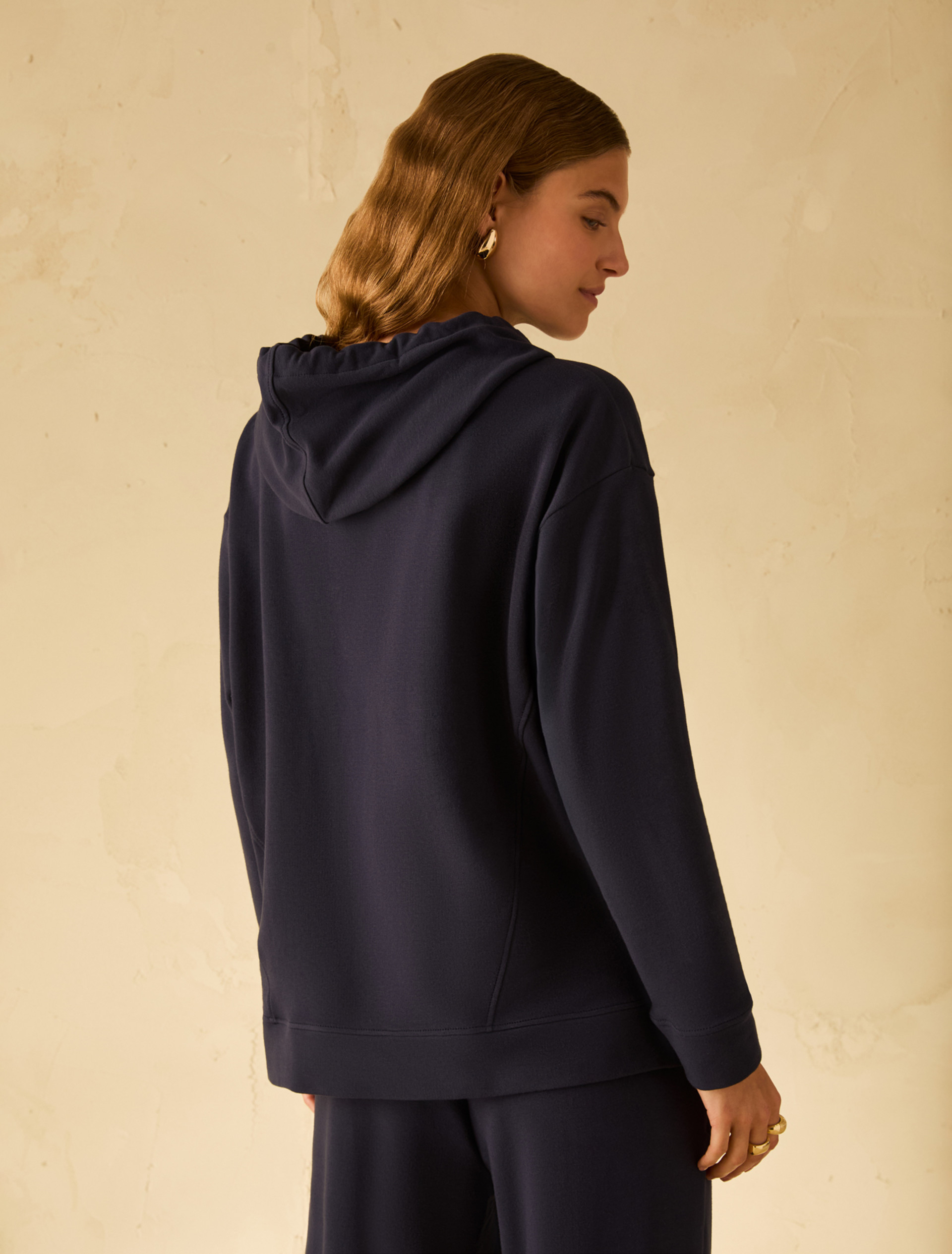 Oversized cotton sweatshirt - NAVY - pennyblack