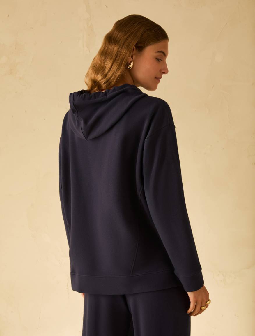 Oversized cotton sweatshirt - NAVY - Pennyblack - 3