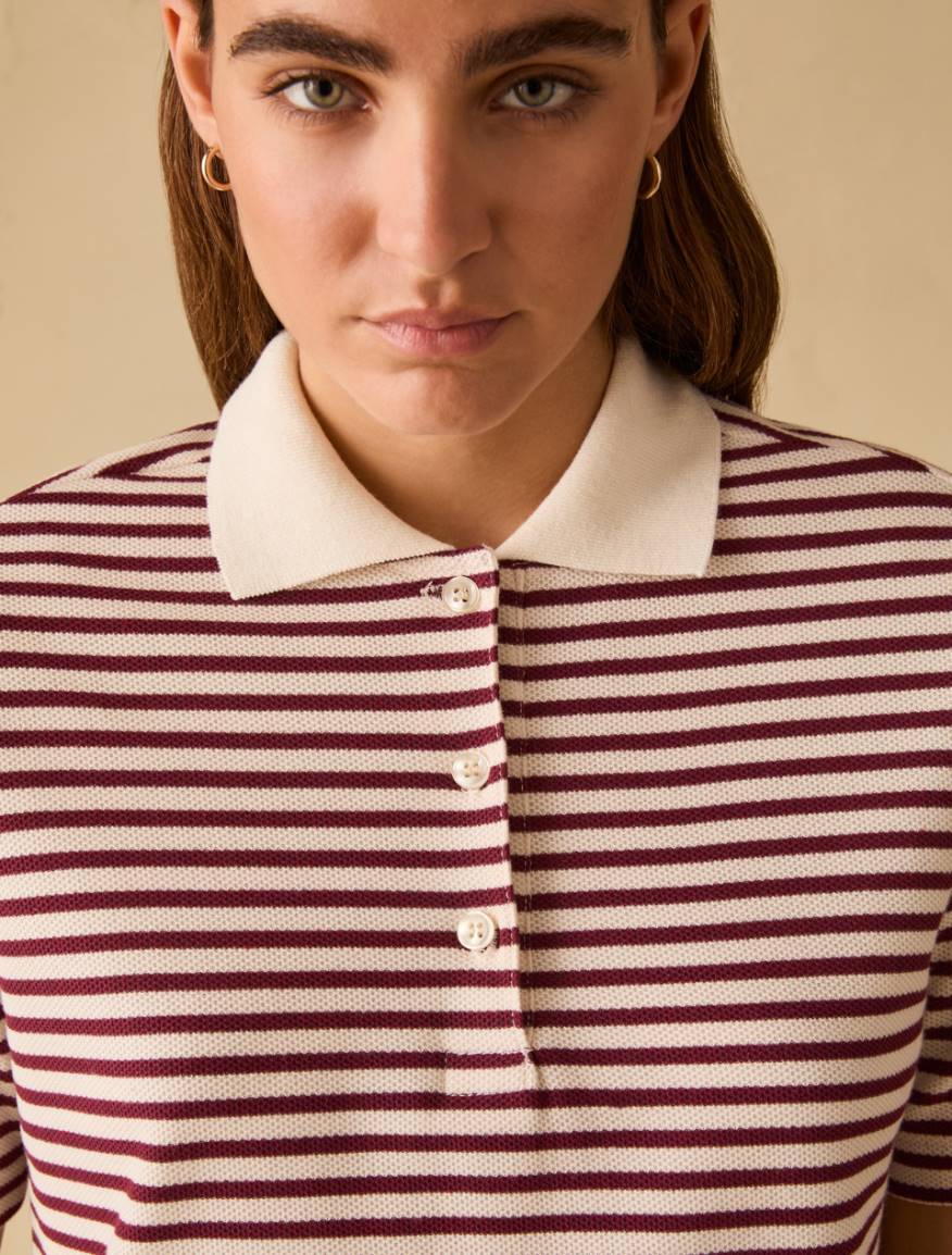 Piqué jersey polo shirt - BORDEAUX - Pennyblack - 4
