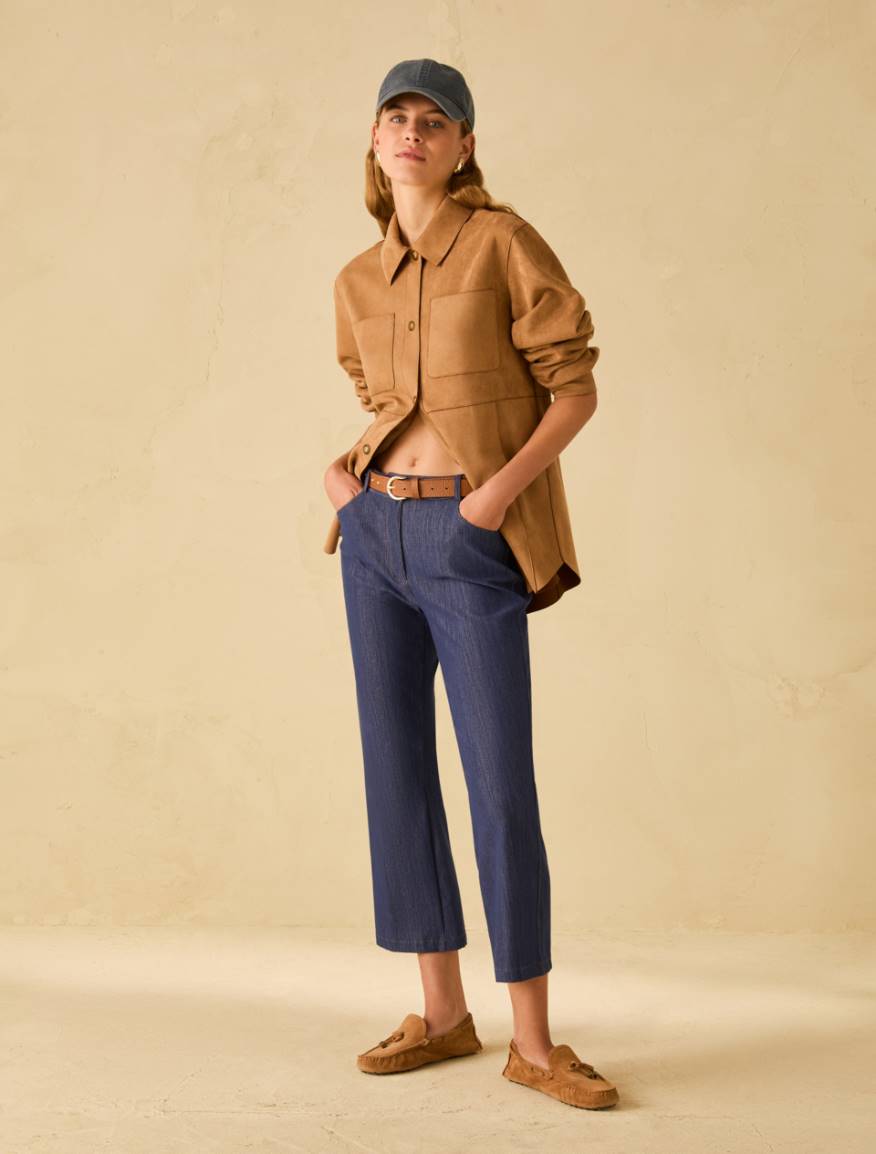 Jersey shacket - CAMEL - Pennyblack - 5