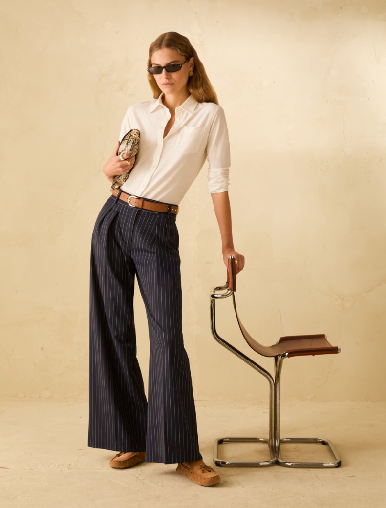 Cotton jersey shirt - CREAM - pennyblack