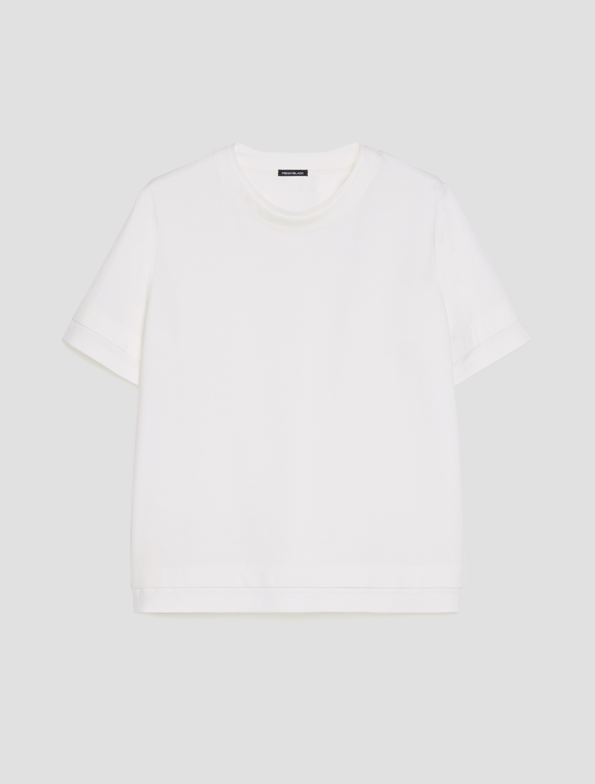 Boxy-fit T-shirt - WHITE - pennyblack