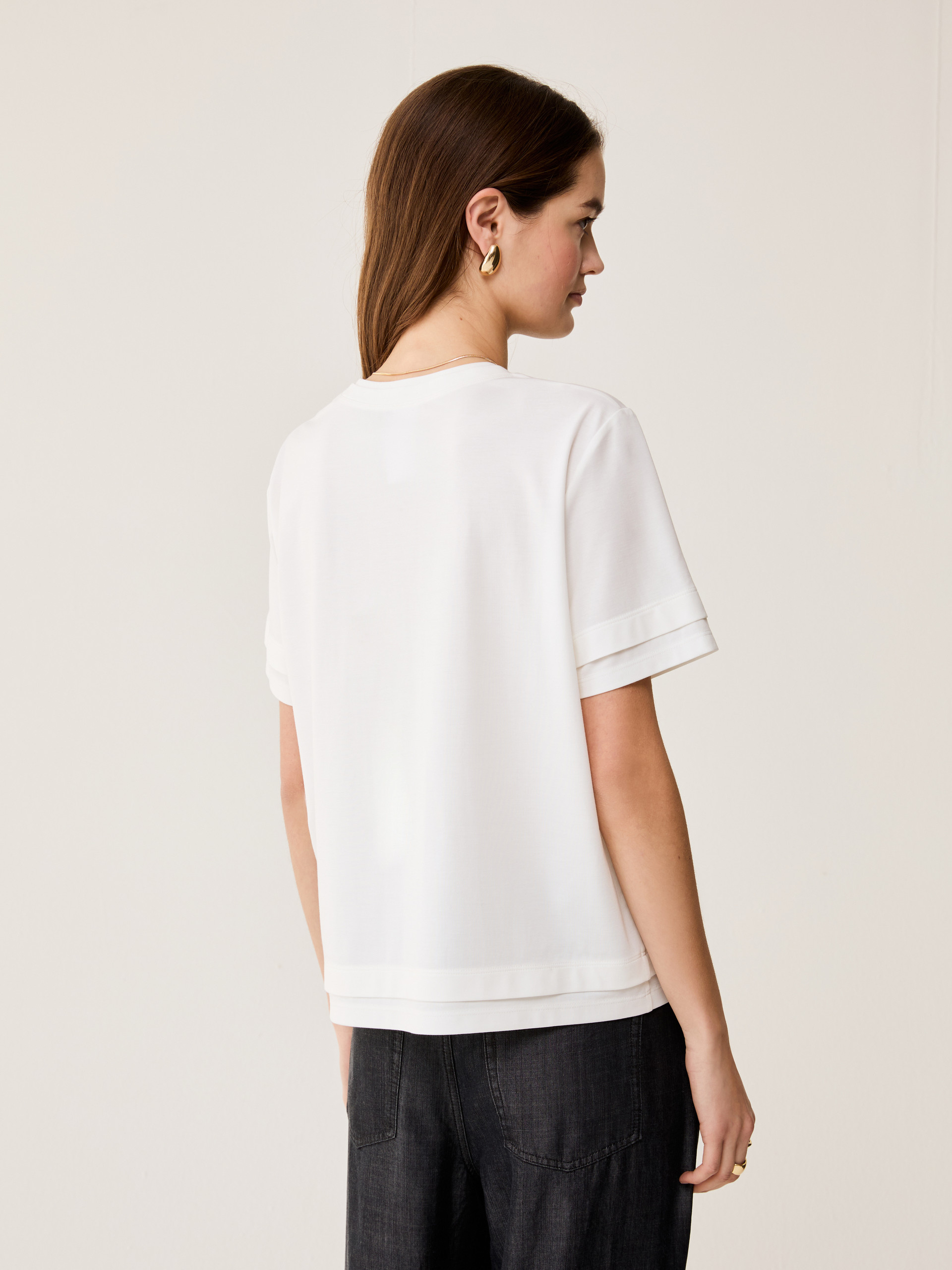 Boxy-fit T-shirt - WHITE - pennyblack