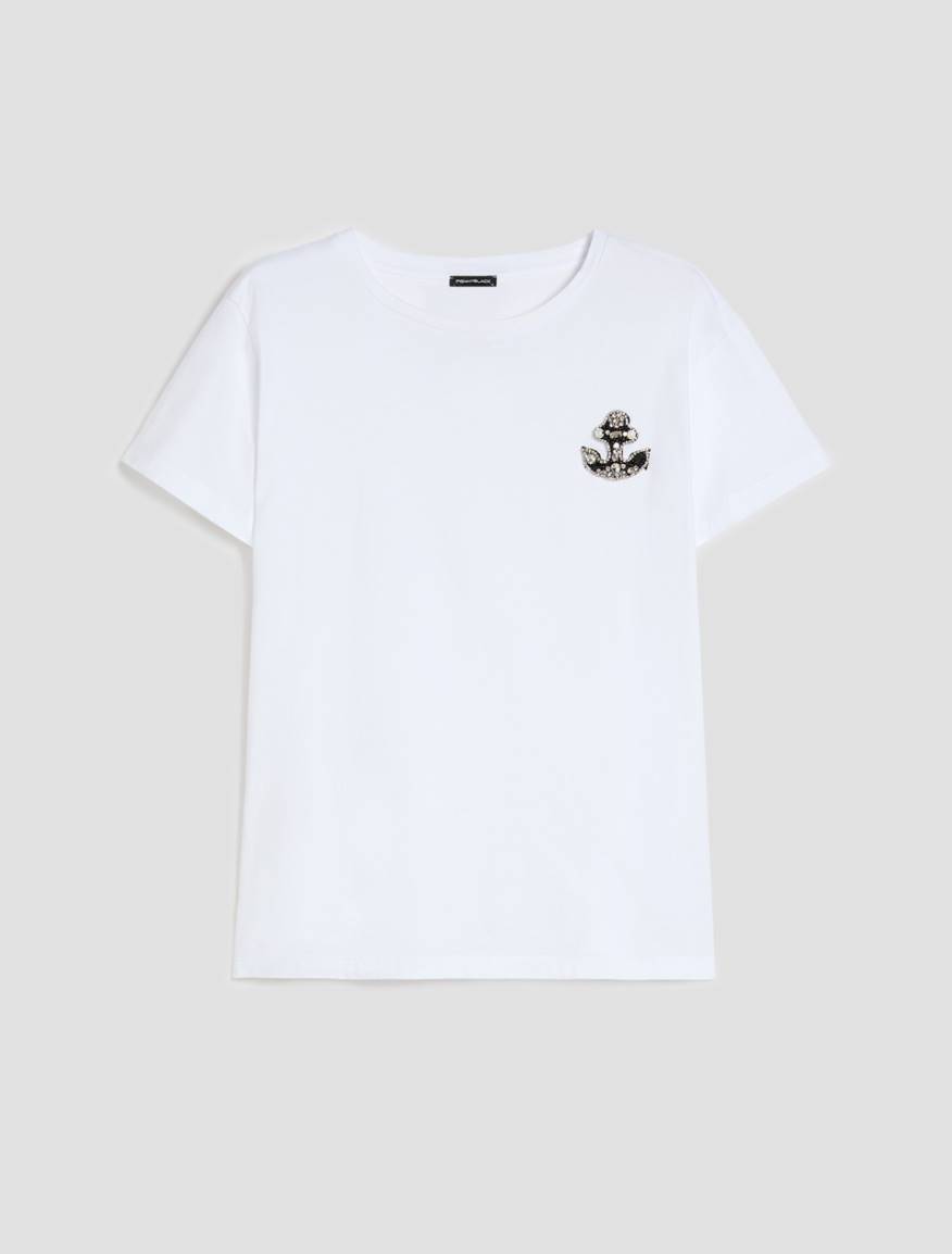 Cotton jersey T-shirt - WHITE - Pennyblack - 2