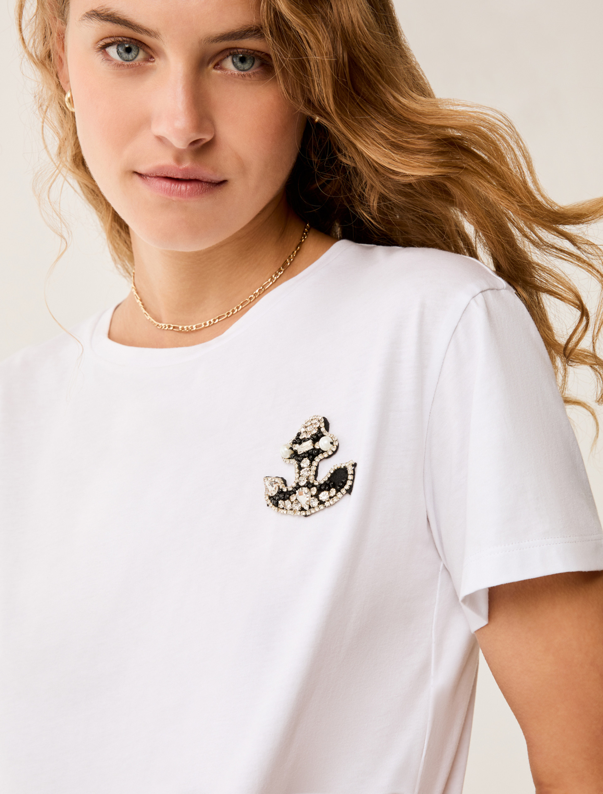 Cotton jersey T-shirt - WHITE - pennyblack