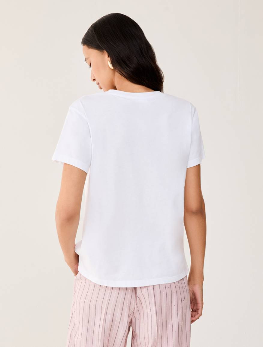 Cotton jersey T-shirt - WHITE - Pennyblack - 3