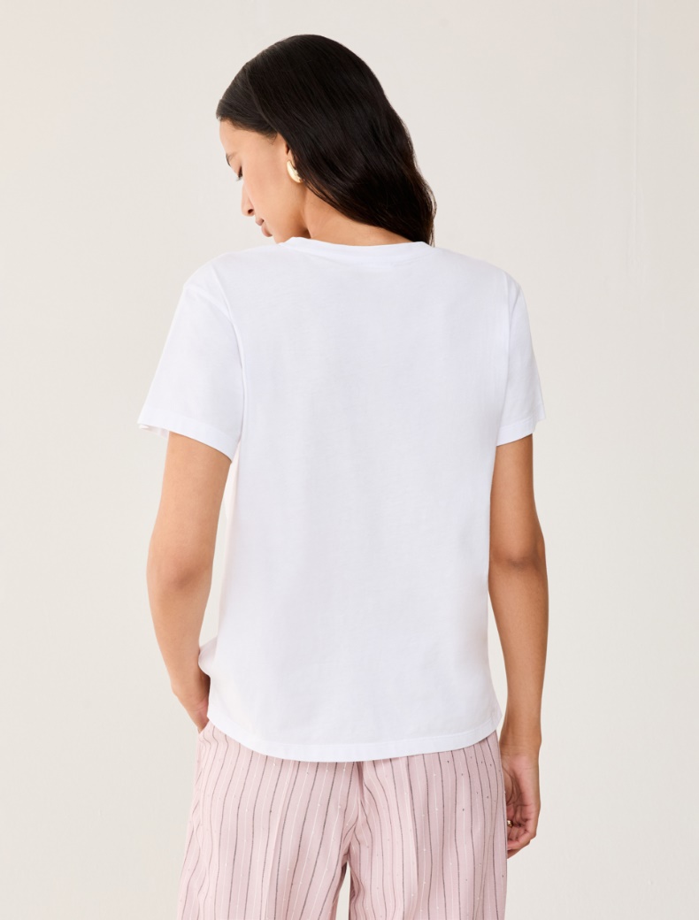 Cotton jersey T-shirt - WHITE - pennyblack