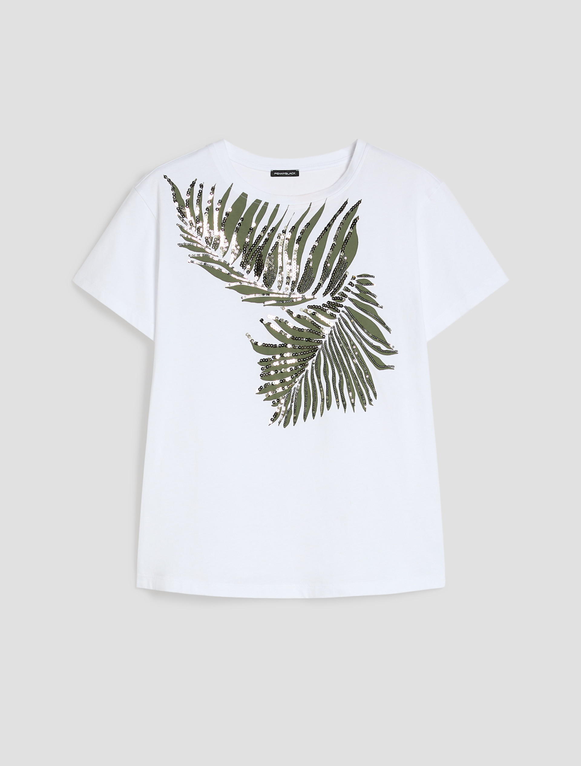 Cotton jersey T-shirt - WHITE - pennyblack