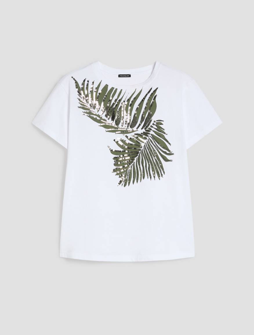 Cotton jersey T-shirt - WHITE - Pennyblack - 2