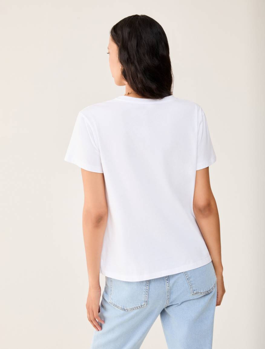 Cotton jersey T-shirt - WHITE - Pennyblack - 3