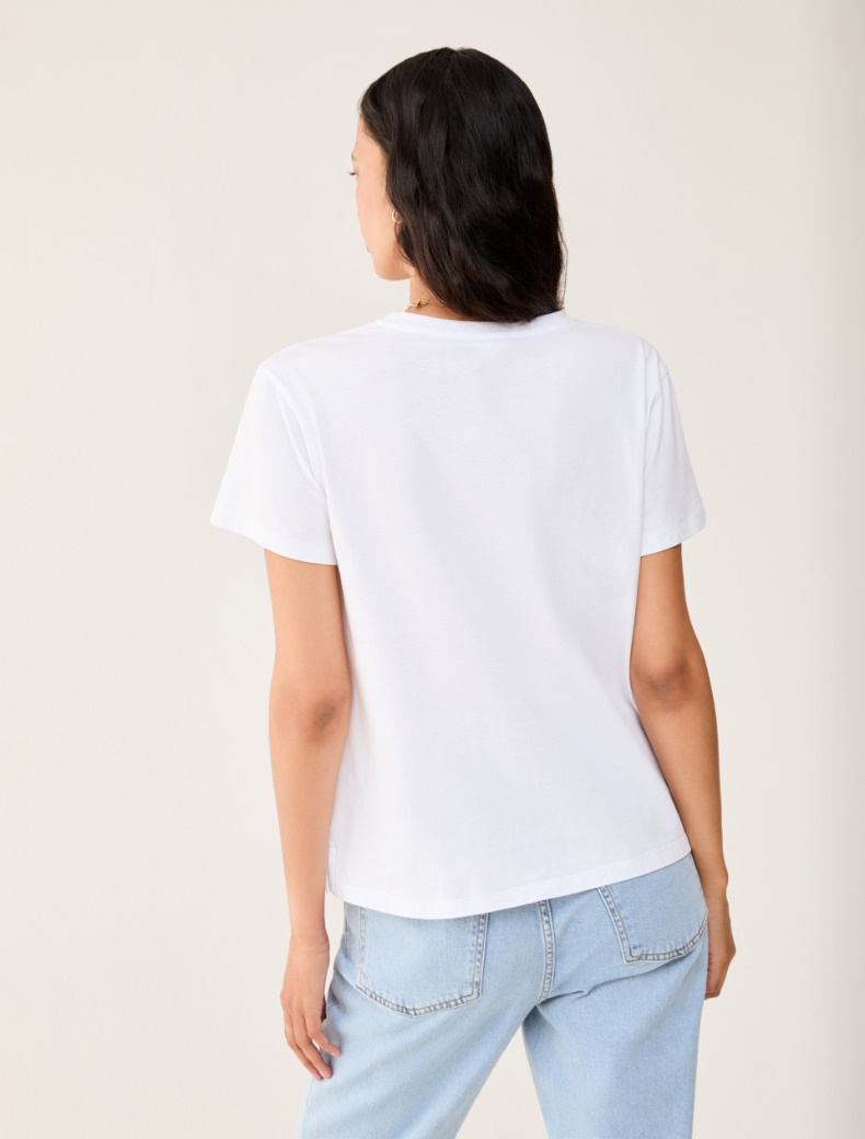 Cotton jersey T-shirt - WHITE - pennyblack