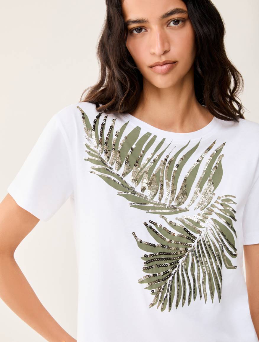 Cotton jersey T-shirt - WHITE - Pennyblack - 5