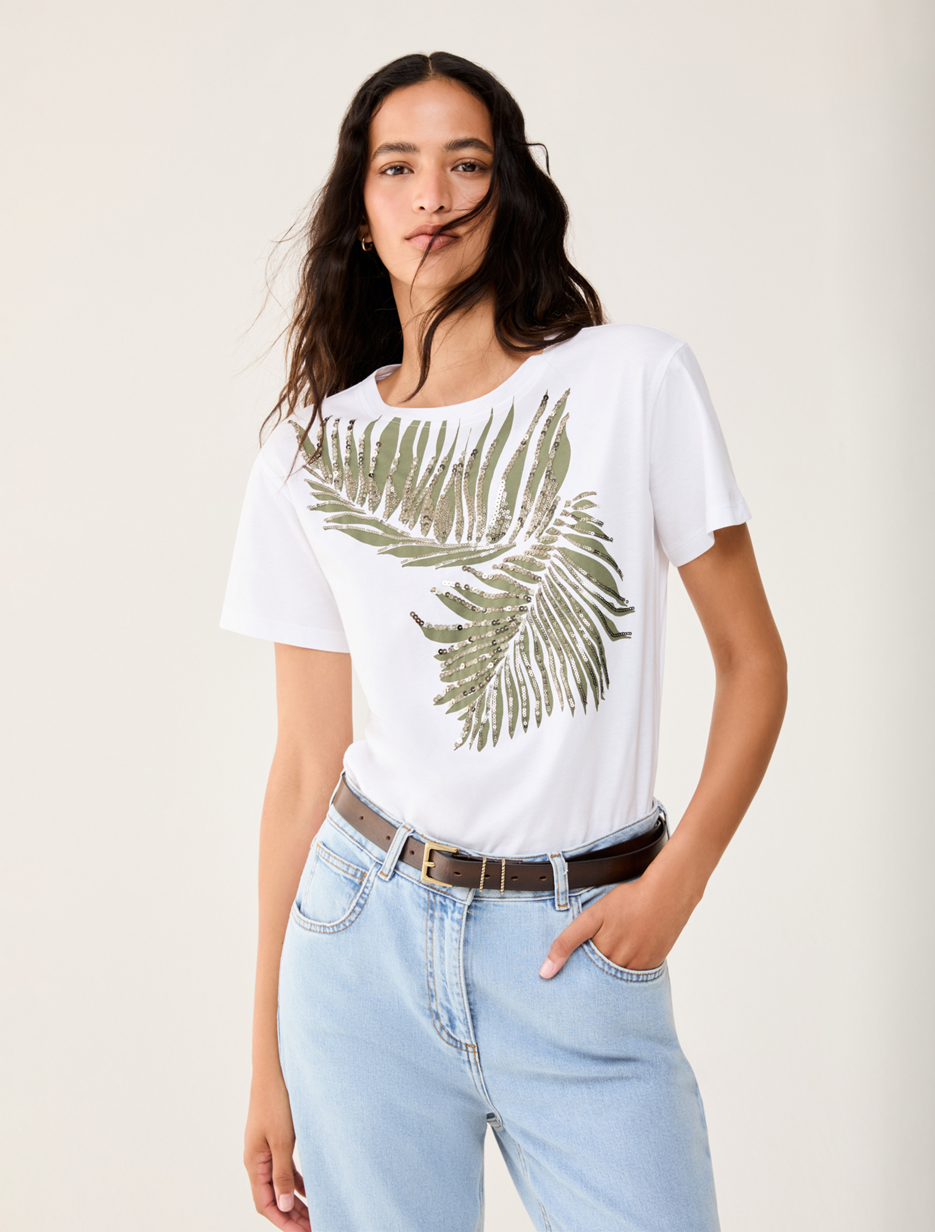 Cotton jersey T-shirt - WHITE - pennyblack