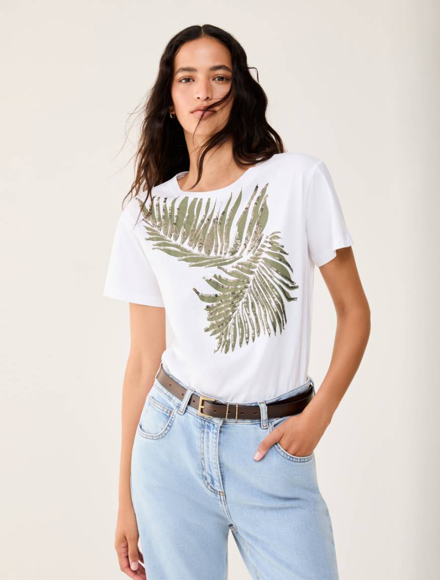 Cotton jersey T-shirt - WHITE - Pennyblack