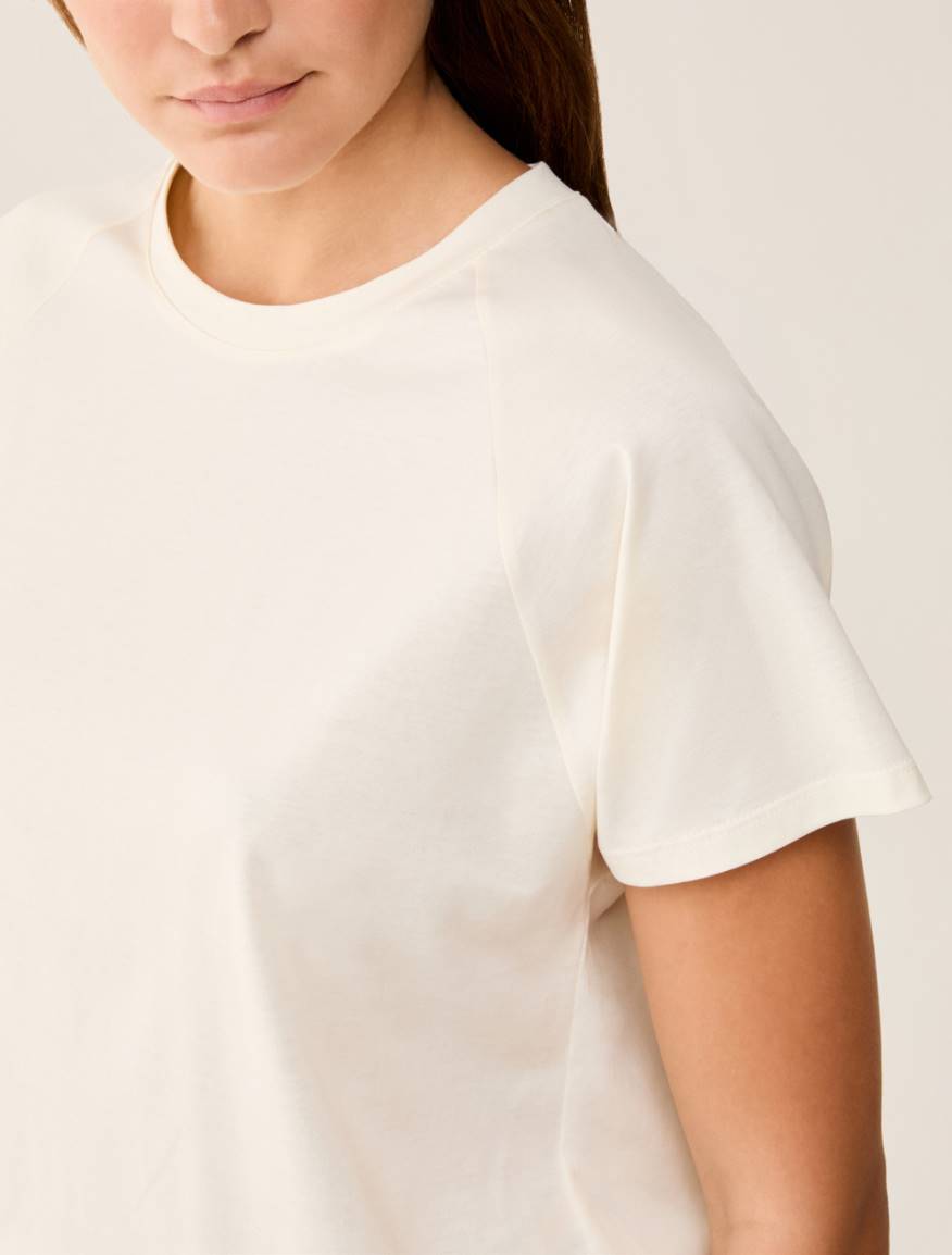 Cotton jersey T-shirt - IVORY - Pennyblack - 4