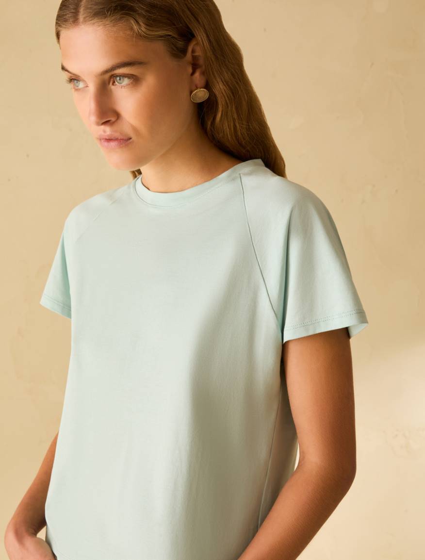 T-shirt in jersey di cotone - ACQUAMARINA - Pennyblack - 4