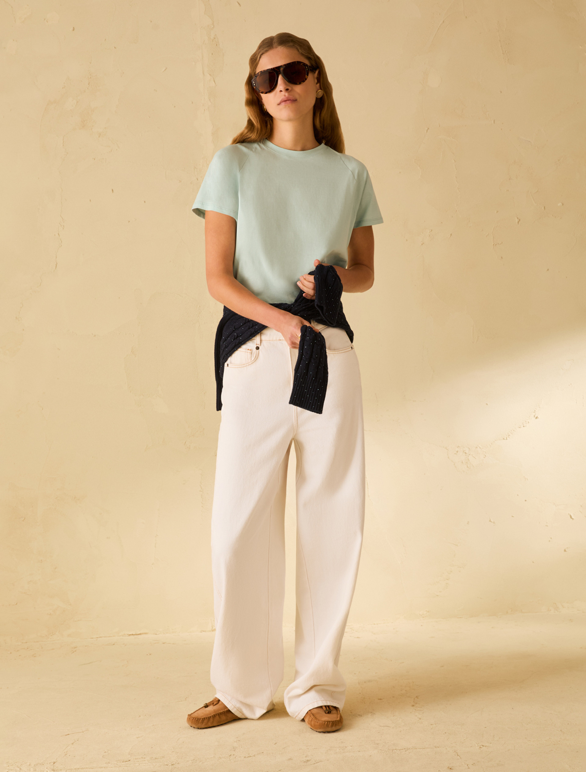 Cotton jersey T-shirt - AQUAMARINE - pennyblack