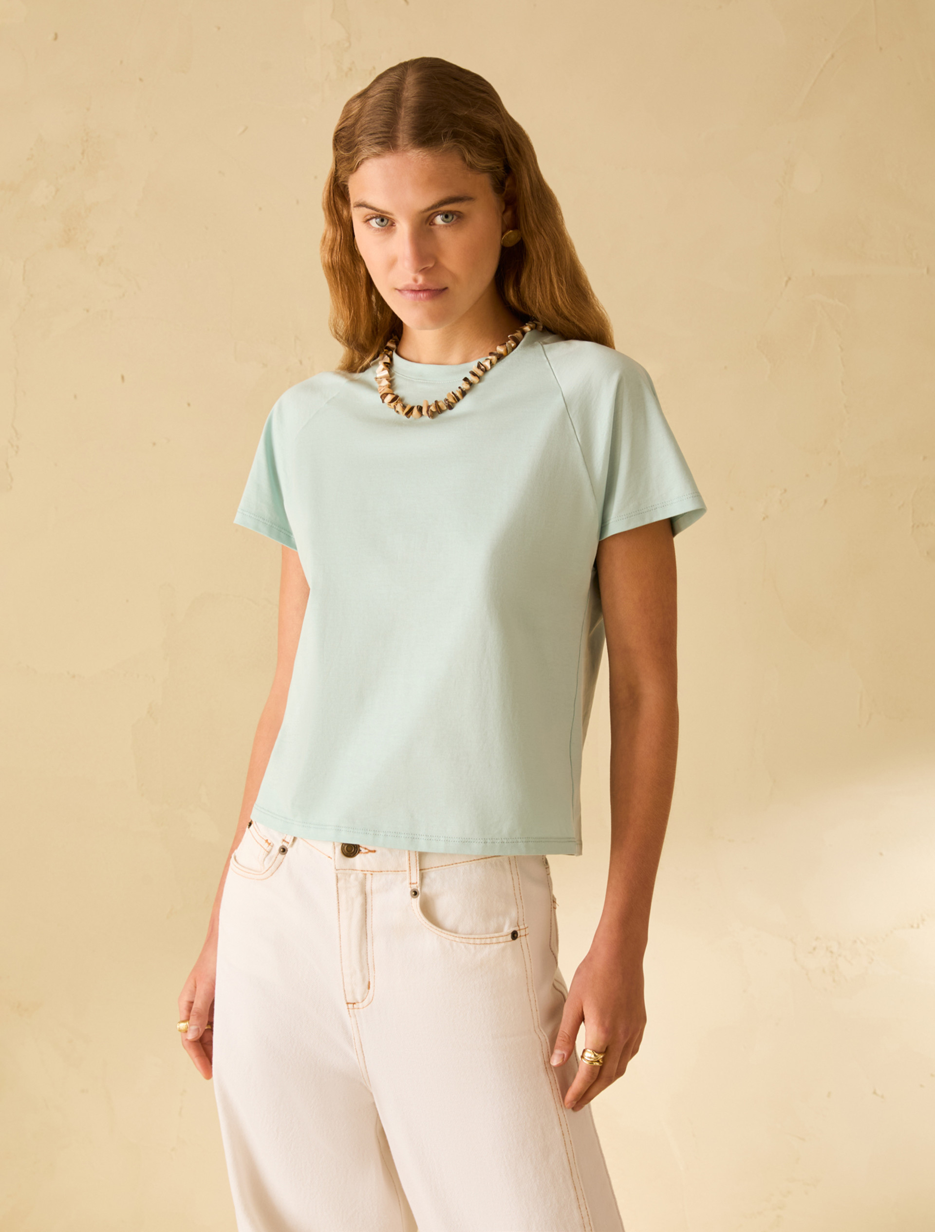 Cotton jersey T-shirt - AQUAMARINE - pennyblack