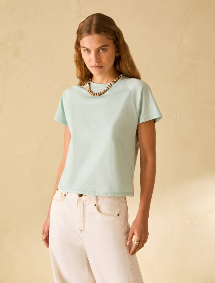 T-shirt in jersey di cotone - ACQUAMARINA - Pennyblack