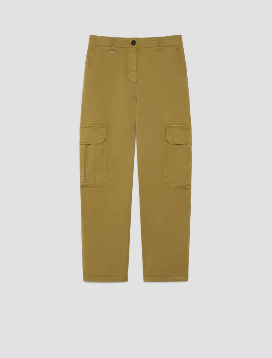 Cotton cargo trousers - OLIVE - Pennyblack - 2