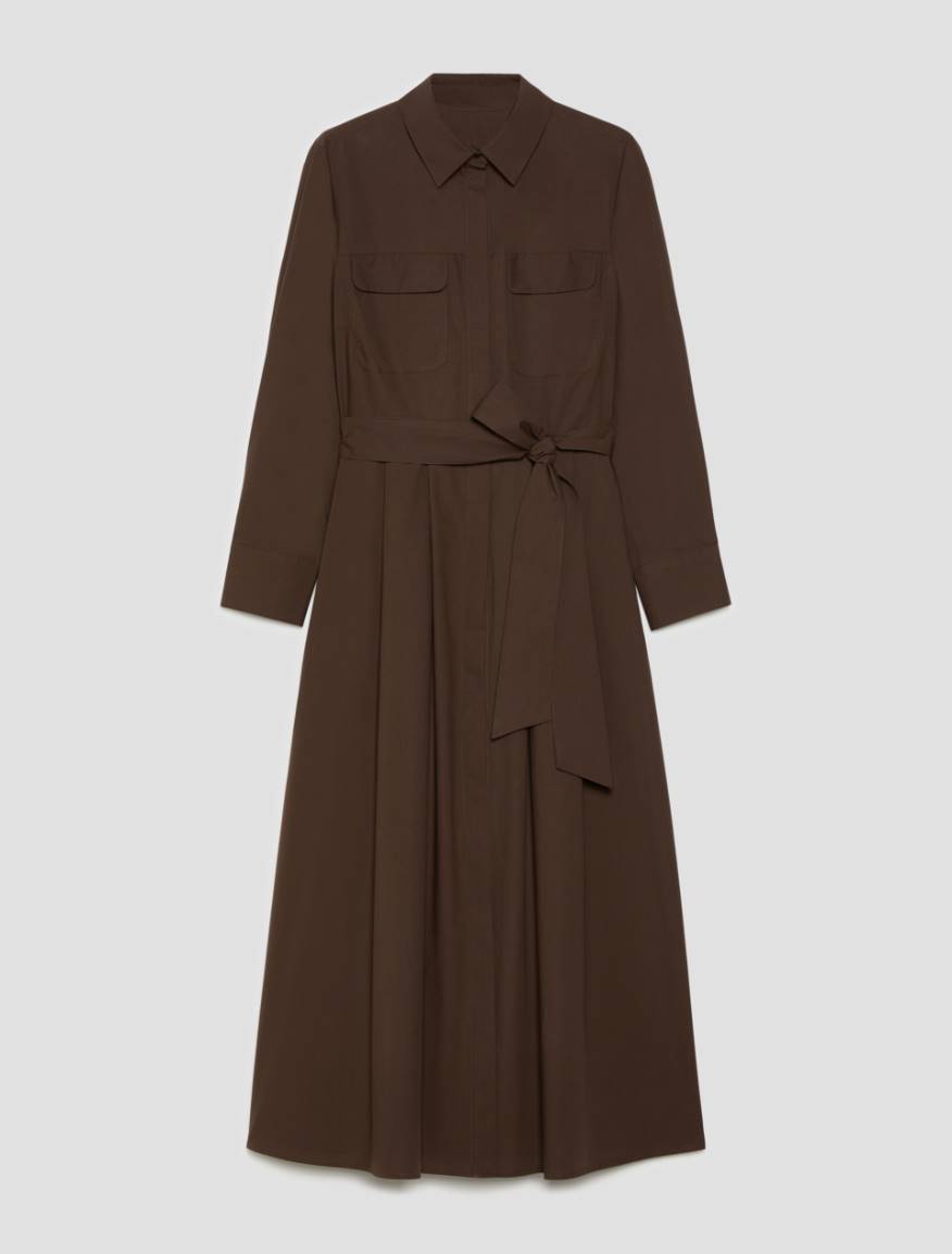 Cotton poplin shirt dress - COCOA - Pennyblack - 2