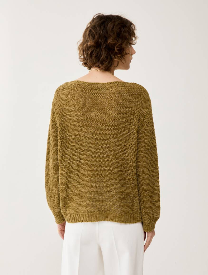 3D-textured sweater - OLIVE - Pennyblack - 3